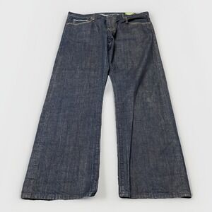 Gap 1969 Jeans Mens 40x30 Blue Japanese‎ Selvedge Slim Button Fly Baggy Y2K